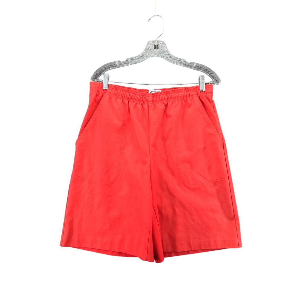 Vintage Womens Koret Francisca Shorts Size 31 Red Made in USA
